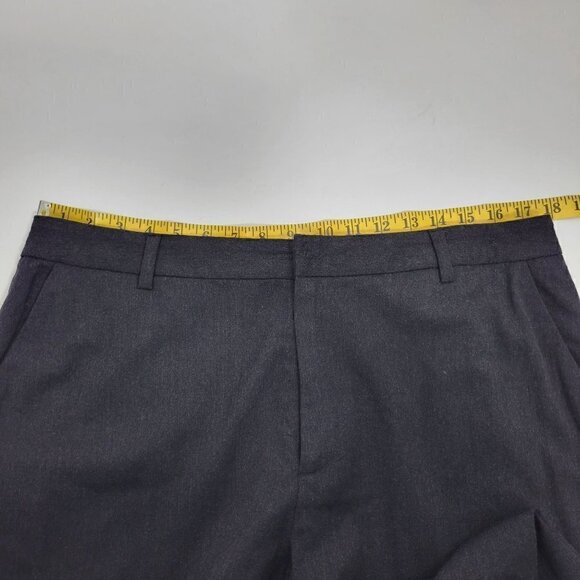 Lauren Ralph Lauren Women's 96% Wool Grey High-Rise Straight Leg Pants Sz 14 - Picture 9 of 11